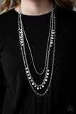 Pearl Pageant - White Necklace - Paparazzi Accessories Necklace Bedazzle Me Pretty Mobile Fashion Boutique
