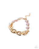 Pearl Pairing - Brown Bracelet - Paparazzi Accessories Bracelet Bedazzle Me Pretty Mobile Fashion Boutique