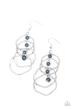 Pearl Palooza - Blue Earrings - Paparazzi Accessories Earrings Bedazzle Me Pretty Mobile Fashion Boutique