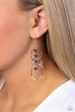 Pearl Palooza - Purple Earrings - Paparazzi Accessories Earrings Bedazzle Me Pretty Mobile Fashion Boutique