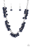 Pearl Parlor - Blue Necklace - Paparazzi Accessories Necklace Bedazzle Me Pretty Mobile Fashion Boutique