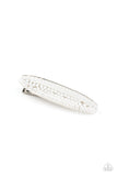 Pearl Pizzaz - White Hair Clip - Paparazzi Accessories Hair Clip Bedazzle Me Pretty Mobile Fashion Boutique