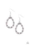 Pearl Spectacular - Silver Earrings - Paparazzi Accessories Earrings Bedazzle Me Pretty Mobile Fashion Boutique