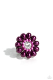 PEARL Talk - Purple Ring - Paparazzi Accessories Ring Bedazzle Me Pretty Mobile Fashion Boutique