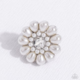 PEARL Talk - White Ring - Paparazzi Accessories Ring Bedazzle Me Pretty Mobile Fashion Boutique