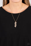 Pearls Before VINE - Gold Necklace - Paparazzi Accessories Necklace Bedazzle Me Pretty Mobile Fashion Boutique