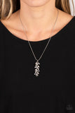 Pearls Before VINE - Silver Necklace - Paparazzi Accessories Necklace Bedazzle Me Pretty Mobile Fashion Boutique