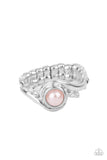Pearly Pizzazz - Pink Ring - Paparazzi Accessories Ring Bedazzle Me Pretty Mobile Fashion Boutique