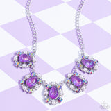 Pearly Pond - Purple Necklace - Paparazzi Accessories Necklace Bedazzle Me Pretty Mobile Fashion Boutique