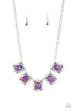 Pearly Pond - Purple Necklace - Paparazzi Accessories Necklace Bedazzle Me Pretty Mobile Fashion Boutique