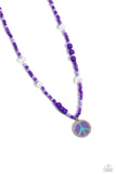 Pearly Possession - Purple Necklace - Paparazzi Accessories Necklace Bedazzle Me Pretty Mobile Fashion Boutique