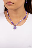 Pearly Possession - Purple Necklace - Paparazzi Accessories Necklace Bedazzle Me Pretty Mobile Fashion Boutique