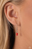 Pearly Possession - Red Necklace - Paparazzi Accessories Necklace Bedazzle Me Pretty Mobile Fashion Boutique