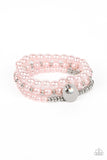 Pearly Professional - Pink Bracelet - Paparazzi Accessories Bracelet Bedazzle Me Pretty Mobile Fashion Boutique