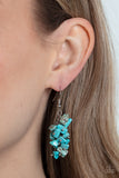 Pebble Palette - Blue Earrings - Paparazzi Accessories Earrings Bedazzle Me Pretty Mobile Fashion Boutique