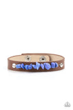 Pebble Paradise - Blue Bracelet - Paparazzi Accessories Bracelet Bedazzle Me Pretty Mobile Fashion Boutique