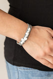 Pebble Paradise - Silver Bracelet - Paparazzi Accessories Bracelet Bedazzle Me Pretty Mobile Fashion Boutique
