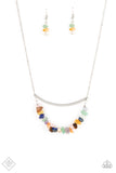 Pebble Prana - Multi Necklace - Paparazzi Accessories Necklace Bedazzle Me Pretty Mobile Fashion Boutique