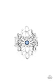Perennial Daydream - Blue Ring - Paparazzi Accessories Ring FS-Bedazzle Me Pretty Mobile Fashion Boutique