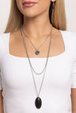 Perennial Phenomena - Black Necklace - Paparazzi Accessories Necklace Bedazzle Me Pretty Mobile Fashion Boutique