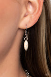 Perennial Phenomena - White Necklace - Paparazzi Accessories Necklace Bedazzle Me Pretty Mobile Fashion Boutique