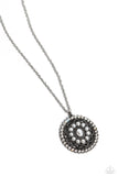 Perennial Pinnacle - White Necklace - Paparazzi Accessories Necklace Bedazzle Me Pretty Mobile Fashion Boutique