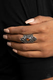 Perennial Posh - Brown Ring - Paparazzi Accessories Ring Bedazzle Me Pretty Mobile Fashion Boutique