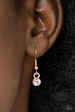 Perennial Powerhouse - Rose Gold Necklace - Paparazzi Accessories Necklace Bedazzle Me Pretty Mobile Fashion Boutique