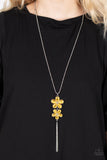 Perennial Powerhouse - Yellow Necklace - Paparazzi Accessories Necklace Bedazzle Me Pretty Mobile Fashion Boutique