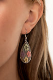 Perennial Prairie - Multi Earrings - Paparazzi Accessories Earrings Bedazzle Me Pretty Mobile Fashion Boutique