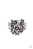 Perfectly Perennial - Purple Ring - Paparazzi Accessories Ring Bedazzle Me Pretty Mobile Fashion Boutique