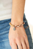 Perpetually Peaceful - Brown Bracelet - Paparazzi Accessories Bracelet FS-Bedazzle Me Pretty Mobile Fashion Boutique
