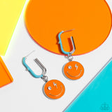 Personable Pizzazz - Orange Earrings - Paparazzi Accessories Earrings Bedazzle Me Pretty Mobile Fashion Boutique