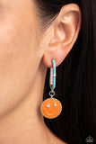 Personable Pizzazz - Orange Earrings - Paparazzi Accessories Earrings Bedazzle Me Pretty Mobile Fashion Boutique