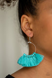 Peruvian Princess - Blue Earrings - Paparazzi Accessories Earrings Bedazzle Me Pretty Mobile Fashion Boutique