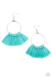 Peruvian Princess - Blue Earrings - Paparazzi Accessories Earrings Bedazzle Me Pretty Mobile Fashion Boutique