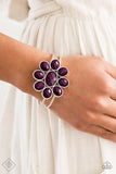 Petal Persuasion - Purple Bracelet - Paparazzi Accessories Bracelet Bedazzle Me Pretty Mobile Fashion Boutique