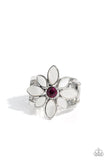 PETAL to the MEADOW - Pink Ring - Paparazzi Accessories Ring Bedazzle Me Pretty Mobile Fashion Boutique