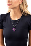 Petals of Inspiration - Pink Necklace - Paparazzi Accessories Necklace Bedazzle Me Pretty Mobile Fashion Boutique