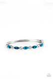Petitely Powerhouse - Blue Bracelet - Paparazzi Accessories Bracelet Bedazzle Me Pretty Mobile Fashion Boutique