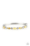 Petitely Powerhouse - Yellow Bracelet - Paparazzi Accessories Bracelet Bedazzle Me Pretty Mobile Fashion Boutique