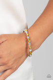 Petitely Powerhouse - Yellow Bracelet - Paparazzi Accessories Bracelet Bedazzle Me Pretty Mobile Fashion Boutique