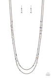 Petitely Prismatic - Black Necklace - Paparazzi Accessories Necklace Bedazzle Me Pretty Mobile Fashion Boutique