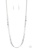 Petitely Prismatic - Silver Necklace - Paparazzi Accessories Necklace Bedazzle Me Pretty Mobile Fashion Boutique