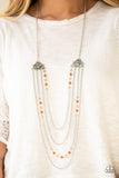 Pharaoh Finesse - Brown Necklace - Paparazzi Accessories Necklace Bedazzle Me Pretty Mobile Fashion Boutique