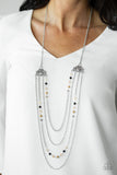 Pharaoh Finesse - Multi Necklace - Paparazzi Accessories Necklace Bedazzle Me Pretty Mobile Fashion Boutique