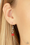 Pharaoh Finesse - Red Necklace - Paparazzi Accessories Necklace Bedazzle Me Pretty Mobile Fashion Boutique