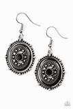 Picture of WEALTH - Black Earrings - Paparazzi Accessories Earrings Bedazzle Me Pretty Mobile Fashion Boutique