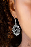 Picture of WEALTH - Black Earrings - Paparazzi Accessories Earrings Bedazzle Me Pretty Mobile Fashion Boutique