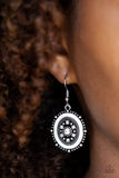 Picture of WEALTH - White Earrings - Paparazzi Accessories Earrings Bedazzle Me Pretty Mobile Fashion Boutique